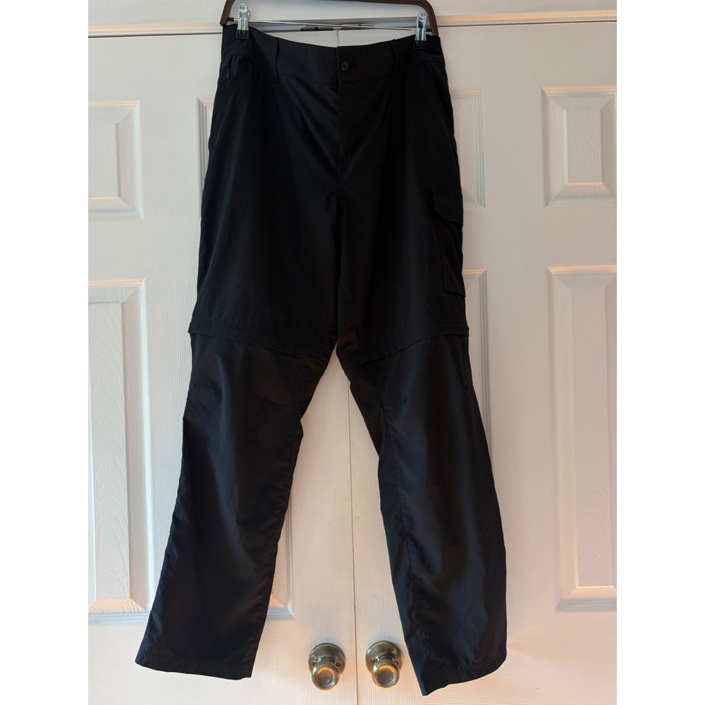 Columbia Silver Ridge Convertible‎ Cargo Hiking Pants Black Womens 14 AK8944